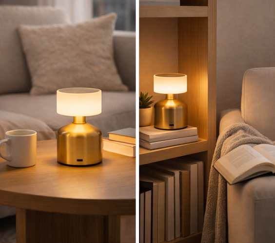 Lampe de chevet LED sans fil tactile rechargeable