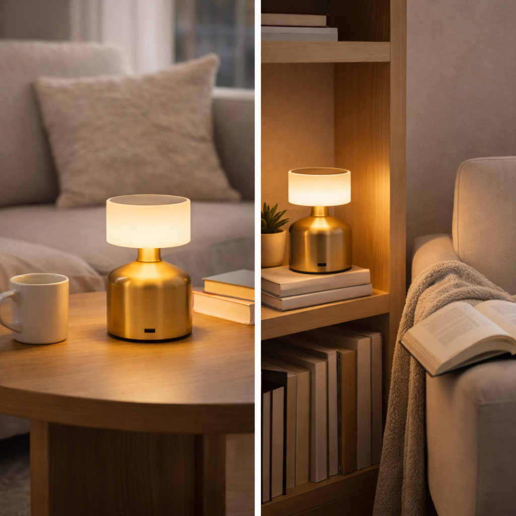 Lampe de chevet LED sans fil tactile rechargeable