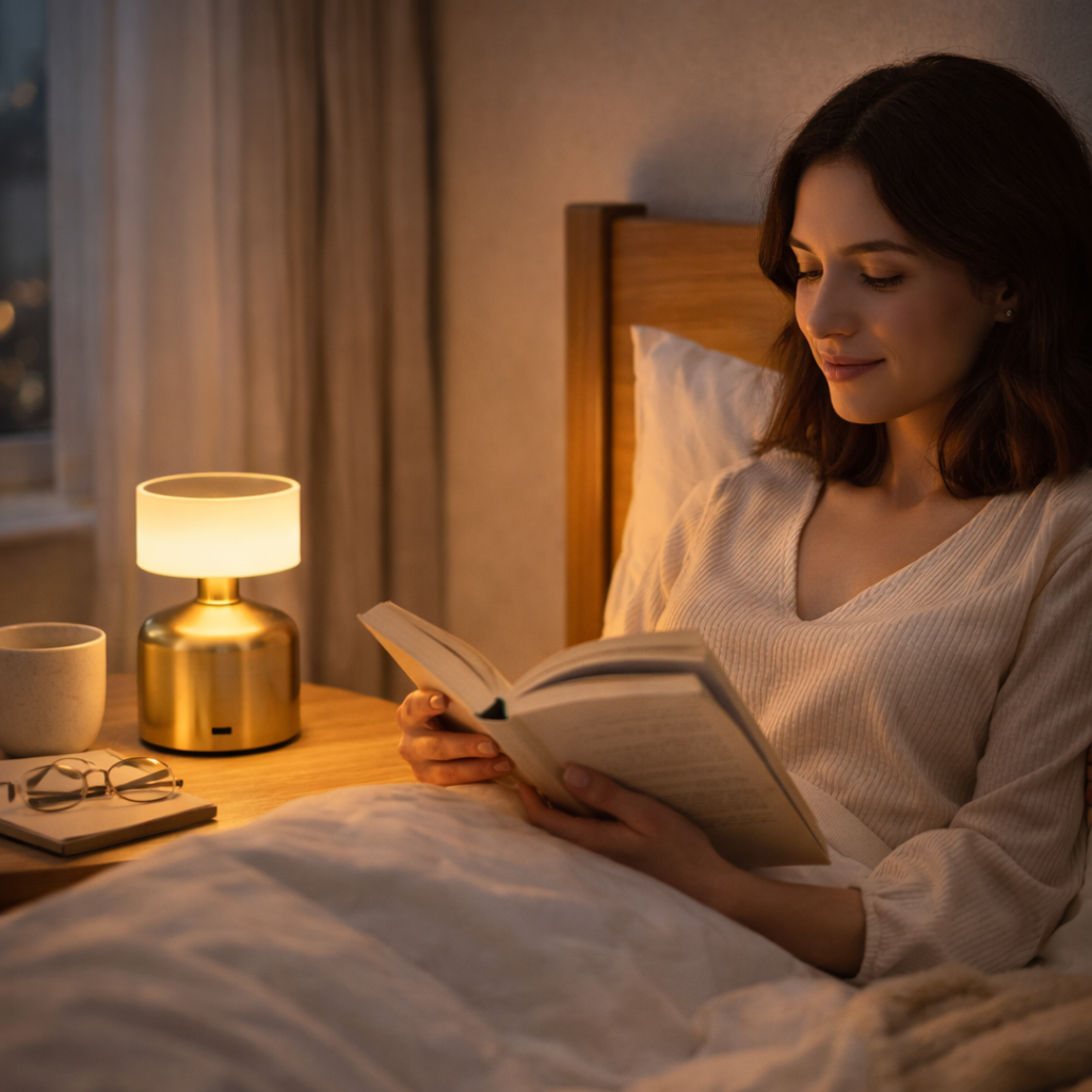 Lampe de chevet LED sans fil tactile rechargeable