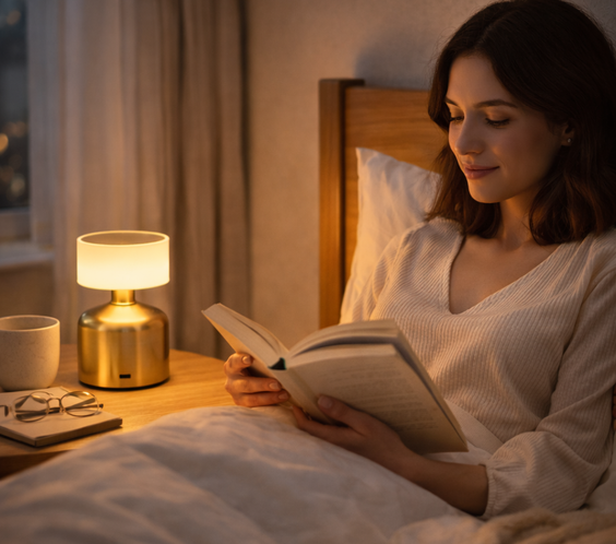 Lampe de chevet LED sans fil tactile rechargeable